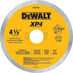Dewalt dw4765 4–1/2 Zoll von .060-inch porclean Tile Klinge Wet/Dry