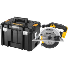 DeWalt cordless circular saw / cordless circular saw (18 V, full metal gear, ball bearing, large saw shoe, spindle lock, electronic motor brake, incl. 24 tooth HM saw blade and Tstak Box VI)