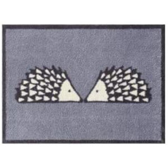 Turtle Mat Scion Living Collection Kissing Spike Grey Design - Super Absorbent Barrier Mat, 60 x 85 cm, Multi-Grip Back