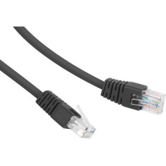 Patch cord cat.6 utp 3m melns