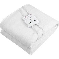 Pekatherm UP217D Electric Double Bed | Size 170 x 180 cm | 3 Temperature Levels | 100% Polyester Electric Mattress Cover King Size