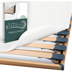 Beautissu BEAUTECT Mattress Underlay with Nubs 100 x 200 cm Mattress Protector Box Spring Bed Non-Slip Slatted Frame Mattress Underlay - Slatted Frame Protector with Oeko-Tex Seal