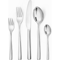 LAZAHOME Cutlery Set for 12 People, 60 Piece Stainless Steel Cutlery Set with Knife, Fork, Spoon, Mirror Polishing, Cutlery Set, Cutlery for Home, Party, Restaurant, Dishwasher Safe