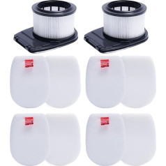KEEPOW Filter Kit for Shark IZ300UK, IZ320UK Anti Hair Wrap Cordless Vacuum Cleaner, 2 Filters, 4 Filter Replacement Kit
