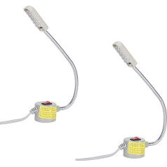 Pack of 2 Sewing Machine Light Flexible Arm Energy-Saving LED Sewing Machine Lamp with Magnetic Base for Sewing Work (#1)