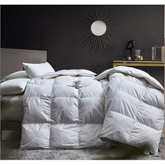 Duck Feather Duvet 13.5 Tog Deluxe Best Hotel Quality Super Soft Warm and Cozy Anti Allergy Computer Quilt Construction Fabric Piping (Single)