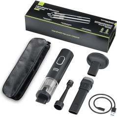 Minthouz Battery Handheld Vacuum Cleaner, 16000Pa Super Suction Portable Handheld Vacuum Cleaner, All-in-One Car Vacuum Cleaner for Vacuuming and Bubbling, Type-C Quick Charge Mini Vacuum Cleaner for