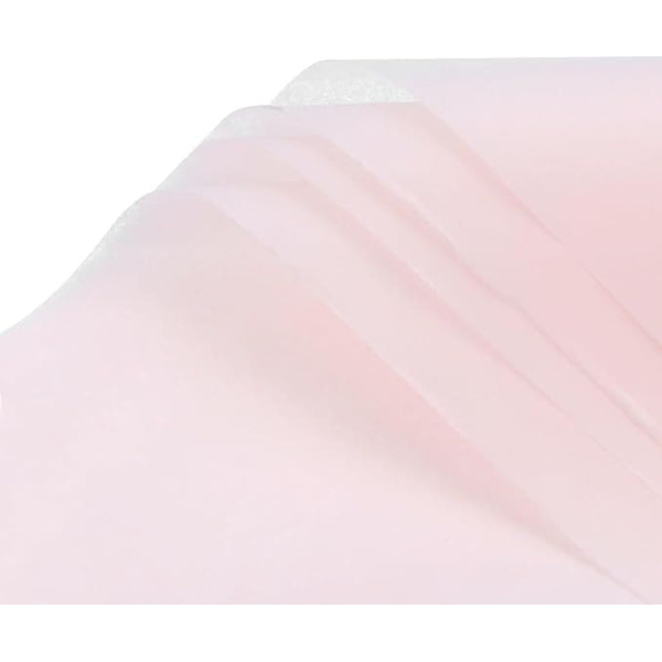 sourcing map 100 Sheets Waterproof Tissue Paper 20 x 14 Inch Light Pink Gift Wrap for Florist Bouquet DIY Crafts Birthday Holiday Decoration