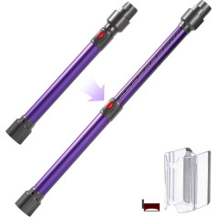 Extension Rod Replacement for Dyson V7 V8 V10 V11 V15 G5 Vacuum Cleaner Quick Release Rod Adjustable 18 to 28 Inch Extension Tube Attachments (Purple)