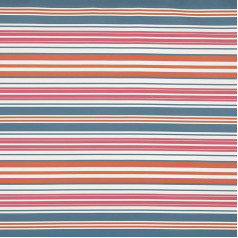 Kt KILOtela - Dralon® Outdoor Digital Printing Canvas Fabric Non-fading 100cm Length x 295cm Width | Horizontal Stripes Jira - Fuchsia Blue 1 Metre