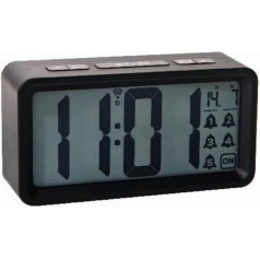 Technoline Technotrade WT 496 Radio-Controlled Alarm Clock, Black