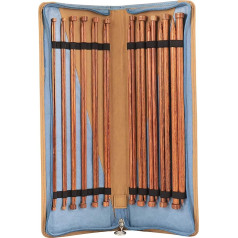 KnitPro KP31285 Wooden Knitting Needle Set, Brown, 35 cm