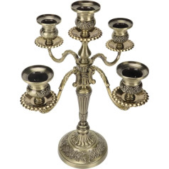 5 Arm Candle Holder, 5 Arm Candle Holder, Candle Holder, Decoration, Chandelier, Tall Taper Candle Holder, Candle Light, Antique Bronze Candle Holder Prop, Romantic