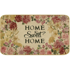 comfoyar Home Sweet Home Doormat, Non-Slip Rubber Backing, Easy to Clean, Decorative Doormat for Entrance, Patio and Garage 43 x 75 cm