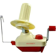 HOUSWEETY Manuell Wolle Winder Wollenwickler (Rot)