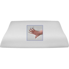 Viscoelastic Pillow Visco Neck Pillow Visco Neck Support Pillow Viscoelastic Wave Pillow 80 x 40 x 11 cm with Nubs Memory Foam Sleeping Pillow Soft Pillow