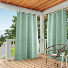 Exclusive Home Vorhänge, Polyester, 1 Paar, Polyester, seafoam, 54x108