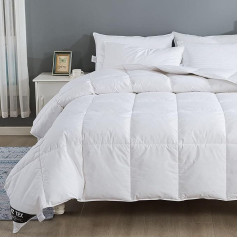 Super King Size Duvet - 13.5 Tog Luxurious Goose Feather & Down 40% Down King Size 100% Cotton