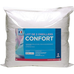 blanrêve LOPREVD004570 Cushion Cotton White 45 x 70 cm