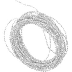 5 Meters Plastic Beading Ribbon Wedding Ribbon 1.5mm Silver