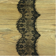Spitze 10 cm Breitenhandbuch. DIY. Zubehör Bla Ckige Wimperspitze-Openwork-Spitzenkleid-Verzierungen Spitze