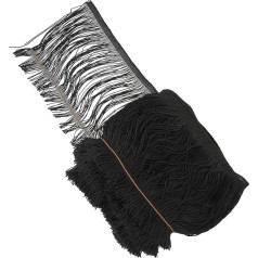 BELLIFFY 1 Rolle Schnurrbart Vorhang pavvilion vorhängeschloss edge trimmen für DIY Fransen nähen Spitzenkleider Fenstervorhänge Gardinenleiste selber machen Gardinenfransen Polyester Black