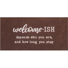 JJUUYOU Large Area Rug for Hallway, Welcome Mat for Front Door, Outdoor Door, Entryway, Funny 120 x 45 cm, Non-Slip Rubber Backing, Flat Mats for Entryway, Patio, Shoe Mats