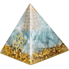 Nupuyai Chakra Healing Pyramid for Protection Copper Star by David Reiki Energy Figure for Meditation Stress Relief