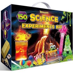 YOPINSAND 150 Experiments Kit for Children, Physics STEM Project Chemistry Set, Creative Toy for Boys and Girls, Experiment Box, Chemistry Kit, Laboratory Volcano Scientist Kit