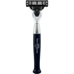 Edwin Jagger Diffusion Series Gillette Mach3 Razor, Chrome, Black