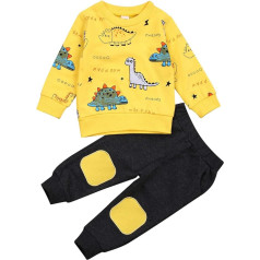 Geagodelia Baby Boys’ Clothing Set with Long Sleeve Top and Trousers