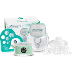 MAMASHY PLUS Electric Breast Pump with Display - Latest Generation Portable Breast Pump, Soft Silicone Container 180ml, Breastfeeding Accessories (MAMASHY Plus)