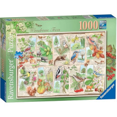 Ravensburger 16421 Harry Potter Wondrous Trees 1000-Piece Jigsaw Puzzle, Multi-Colour