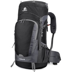 Hasaller Hiking Backpacks 65L Lightweight Hiking Backpack Waterproof Travel Bags Outdoor Camping Backpacks Outdoor Sports Travel Daypacks for Fishing, Mountaineering, Touring, Cycling, School