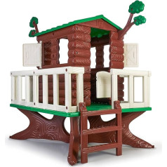 FEBER - House on the Tree, Tree House, Children's Playhouse for the Garden, Tree-shaped Playhouse with Small Balcony, Ideal for Children from 3 Years, Famosa (800013533)