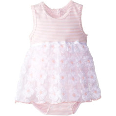 Bonnie Baby Baby Girl Pink Stripe to Bonaz - Pink stripes on bonaz rose