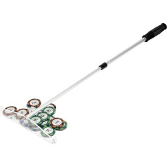 KVMORZE Telescopic Roulette Chip Rake Acrylic Chip Reception Rod Poker Full Transparent Chip Pusher Casino Grade Pro Rake for Blackjack Texas Hold'em Telescopic Roulette Casino Poker