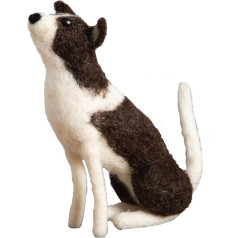 Hawthorn Handmade Needle Felting Kits - Wool Swing Needle Felt Sets | Soothing Self-Learning Crafts for Adults | Ideal for Beginners (Border Collie)