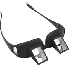 Horizontal Lazy Glasses, Optical Glass, 90 Degree Horizontal Glasses, High Resolution Bed Prism Glasses, Lying Reading and Watching TV, Black