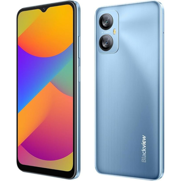 Blackview A52 PRO Mobile Phone without Contract, 12GB + 128GB (1TB External SD), 6.5 Inch 90Hz Waterdrop Screen, 13MP + 5MP, Dual SIM Android 13 Smartphone, 5180 mAh Battery, Face Unlock & Fingerprint