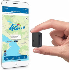 TKMARS 4G GPS Finder Mini TK903, Real Time Tracker via App (Subscription Required), GPS Transmitter, Car Tracker, No SIM Required, Magnetic Tracking Device, Multiple Alarms, 10S Update Interval
