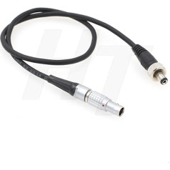 HangTon 0B 2 Pin to Locking DC 2.5 mm Power Cable for PIX-E SmallHD Atomos Ninja V Monitor (2 Pin to DC)