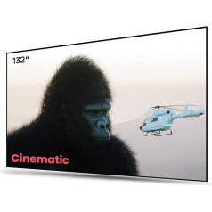 AWOL VISION Ambient Light Rejecting (ALR) Screen Projector 100 Inch for Short Distance Projector 4K Fixed Frame, 80% Improved Image Quality, 95% Celling Light Rejecting (CLR), Active 3D - C132