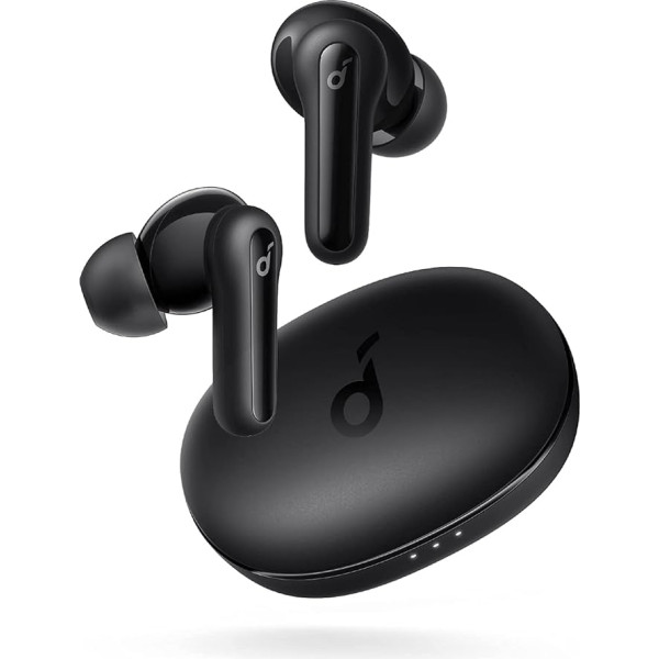 soundcore by Anker Life P2 Mini Bluetooth Kopfhörer, In Ear Kopfhörer mit 10mm Audiotreiber, intensiver Bass, EQ, Bluetooth 5.2, 32 Std Akku, Aufladen mit USB-C(Schwarz) (Generalüberholt)