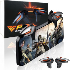 Progameplays Phone Triggers Controller Compatible with iPhone/Android, L1 & R1 and Finger Cases for Mobile Gaming Pubg Trigger (T1)