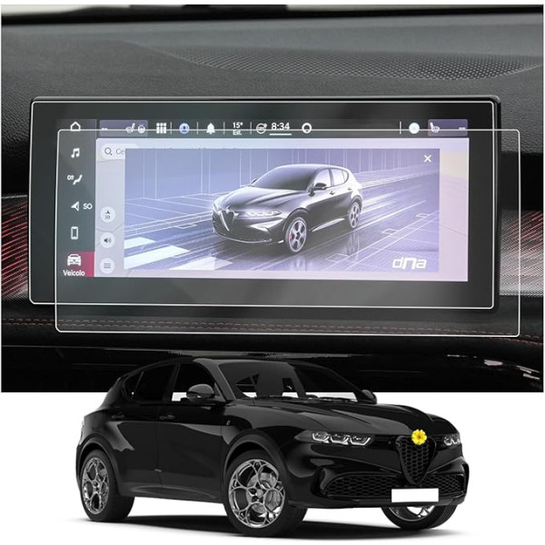 CDEFG Compatible with Alfa Romeo Tonale 2022-2024, Navigation Protective Film Tonale 4H Scratch-Resistant 10.25 Inch GPS Screen Protector Navigation Film Tonal Hybrid/Plug-in Hybrid Accessories Pack