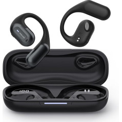 BNARQP Open Ear Headphones, Air Conduction Headphones, Sports Headphones Open, Wireless Bluetooth 5.3, Hi-Fi 3D Stereo Sound, IPX7 Waterproof, Without Getting Into Ear, Painless, for Running Work