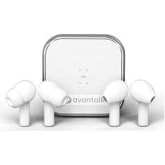 Avantalk Infinity - Two Bluetooth In-Ear Headphones with Active Noise Cancelling and Semi-In-Ear Wireless Earbuds, LE Audio, aptX Adaptive & Low Latency, App Control, Ideal for Commuting & Travel