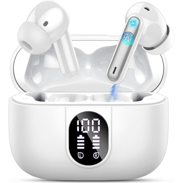 Bluetooth Headphones, Wireless Mini Headphones, Built-in IP7 Waterproof Bluetooth Headphones, Bluetooth 5.3
