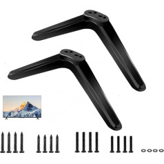 DAJILI TV Base Stand Bracket Universal TV Stand Legs for TCL Roku TV 32 40 49 50 55 Inch with Screws Universal TV Stand Base Replacement Flat Screen TV Support Base